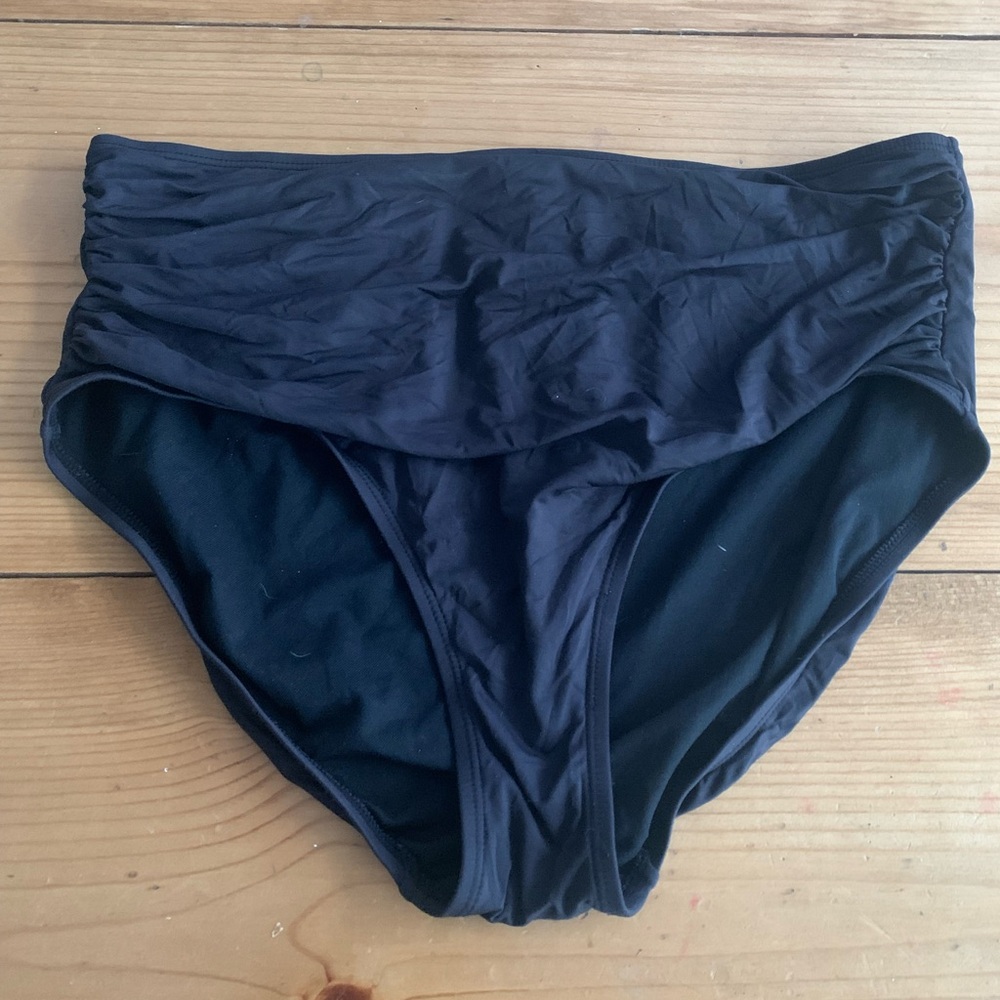 Merona Black High-Waist Bikini Bottom